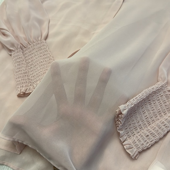 NWT Express Blush Pink Blouse - Size L - Picture 7 of 11